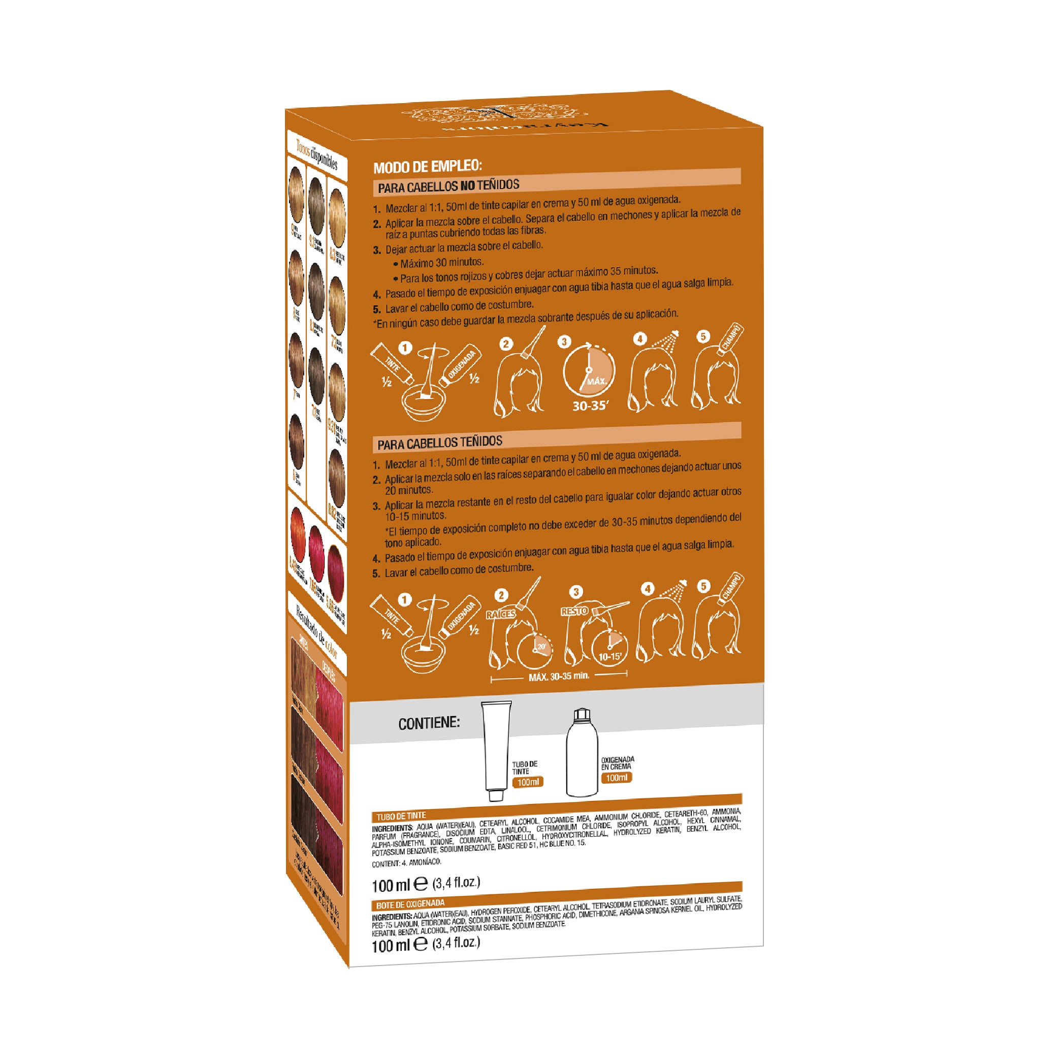 KIT Tinte Keyra Castaño Claro Rojo Profundo 5.66 + KeyraOX 20 Vol