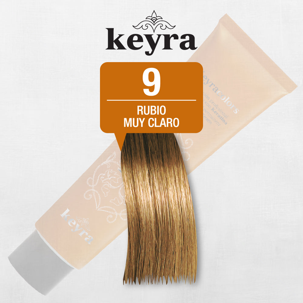 Tinte Tubo Keyra Rubio Muy Claro 9