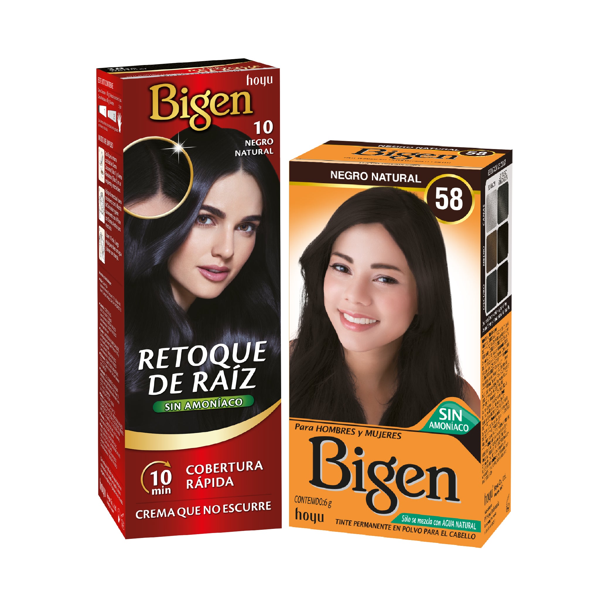 PROMO Tinte Bigen Negro Natural 58 + Bigen Retoque De Raíz 10 Negro Natural