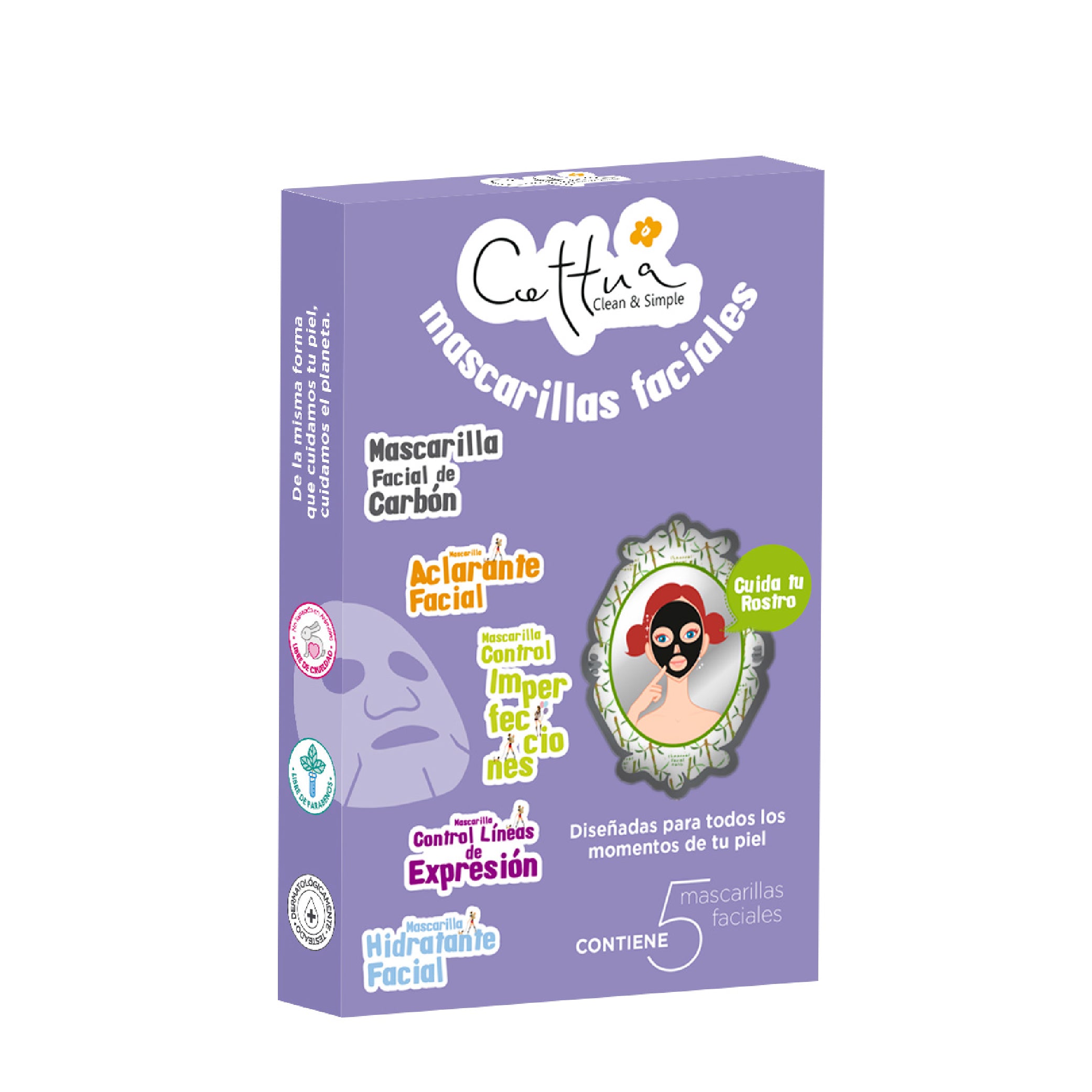 Kit 5 Cettua Mascarillas Cettua