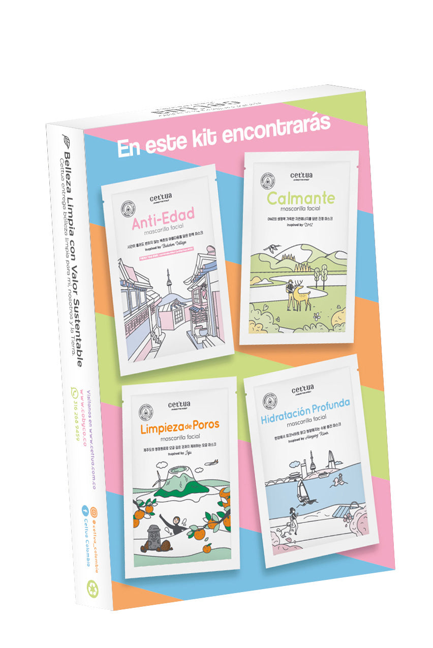 Kit Cettua Mascarillas Veganas