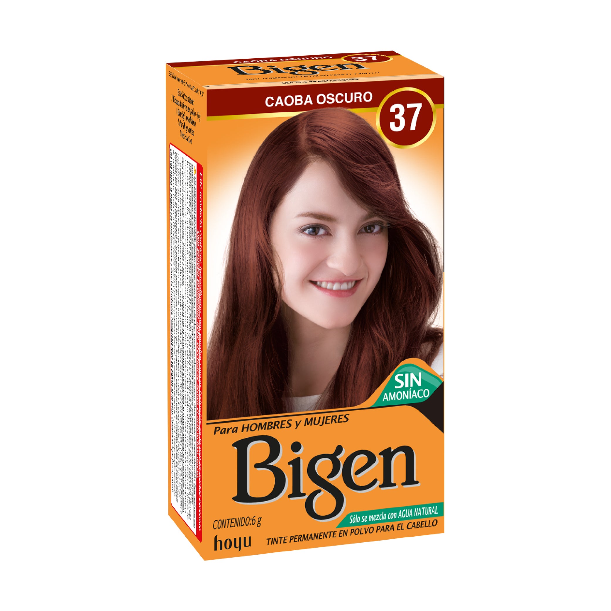Tinte Cabello Bigen Caoba Oscuro 37
