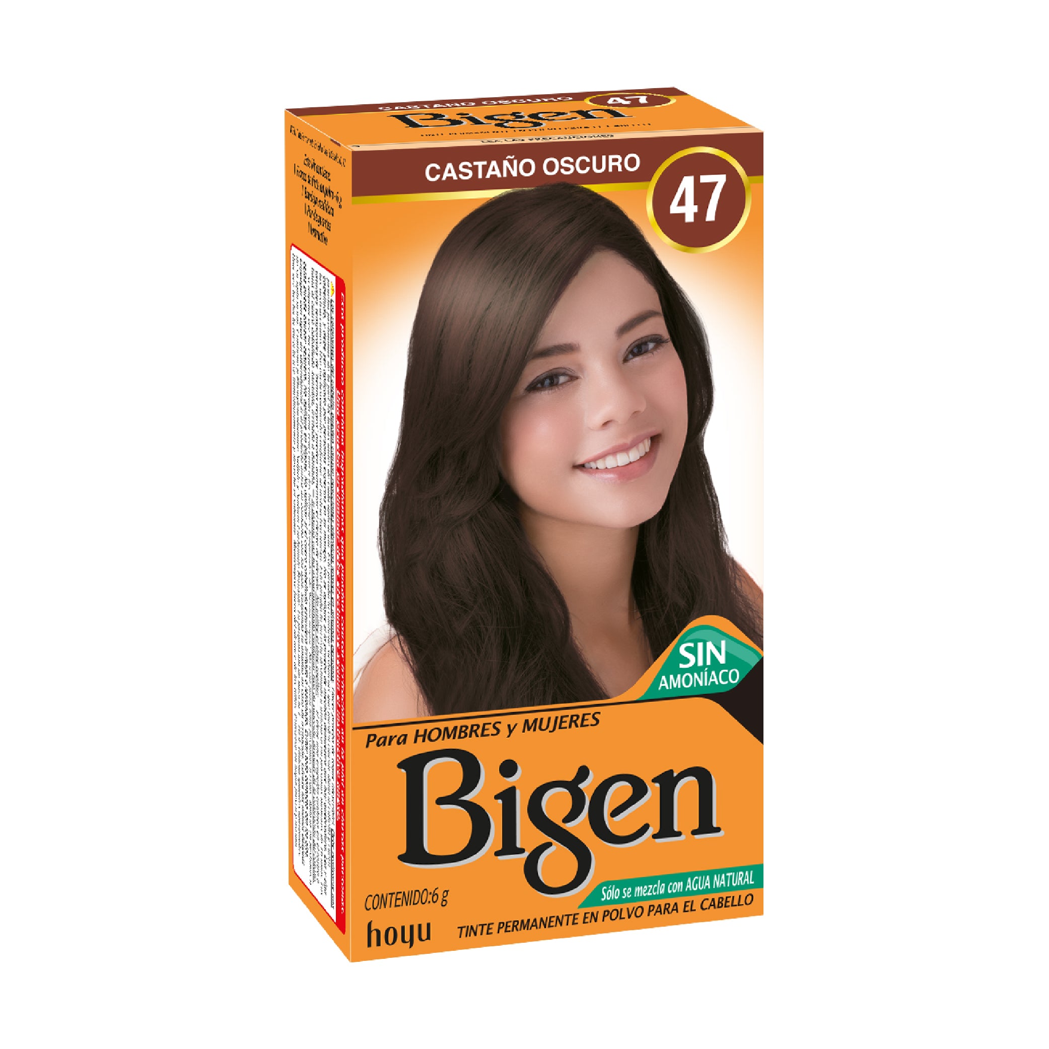 Tinte Cabello Bigen Castaño Oscuro 47