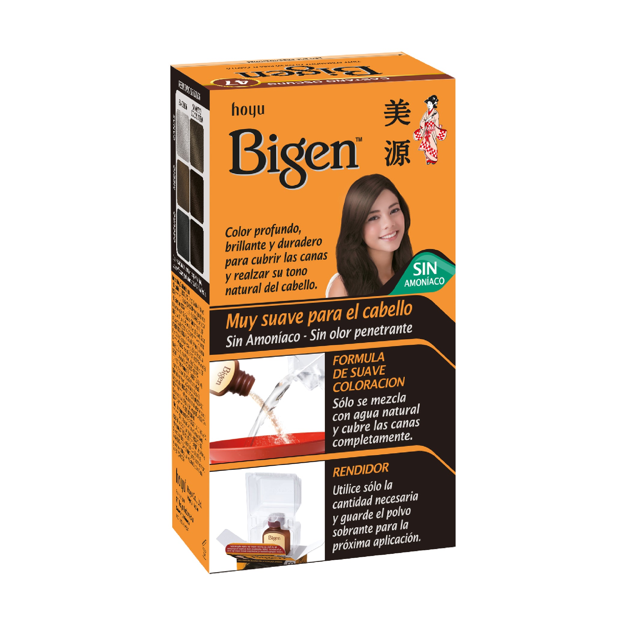 Tinte Cabello Bigen Castaño Oscuro 47