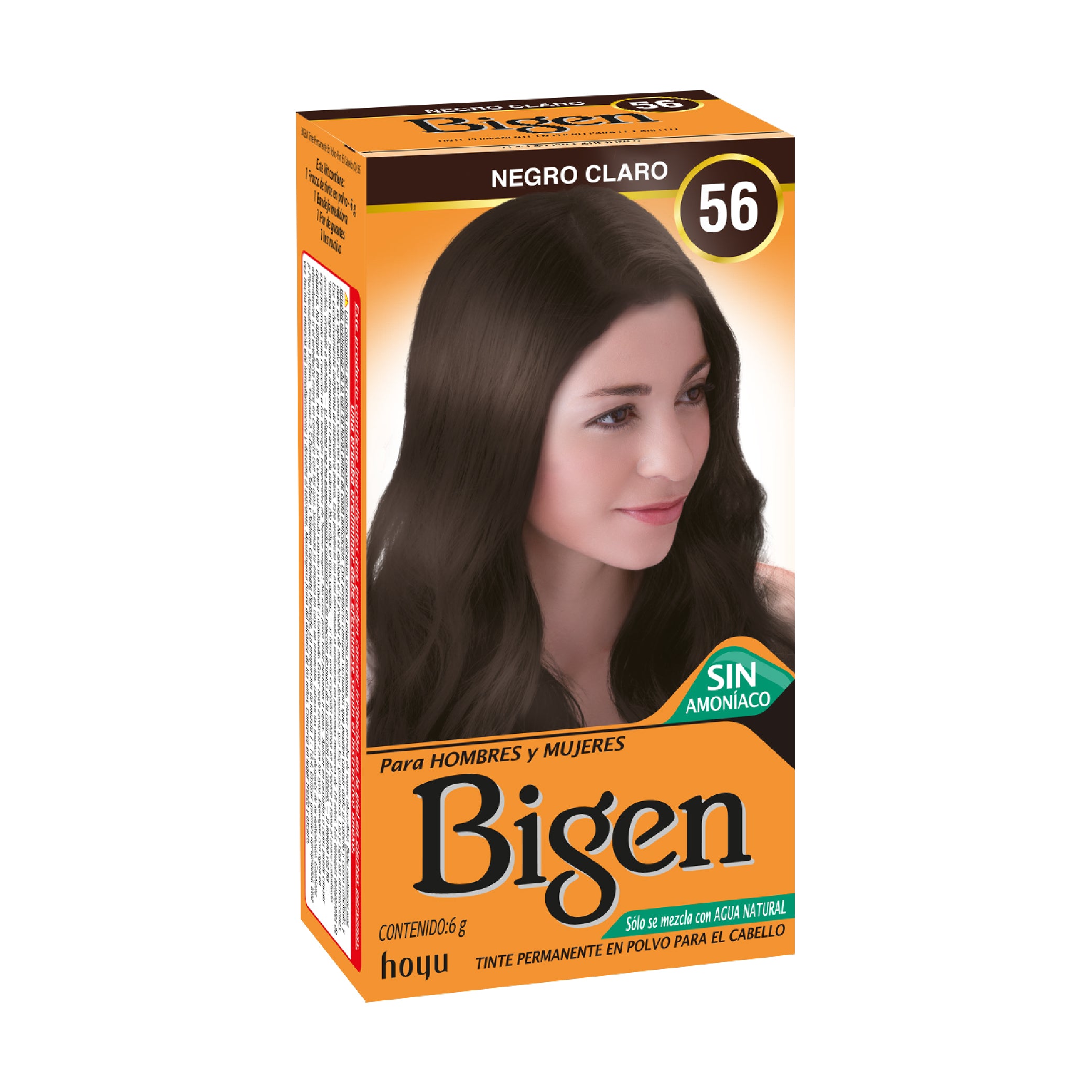 Tinte Cabello Bigen Negro Claro 56