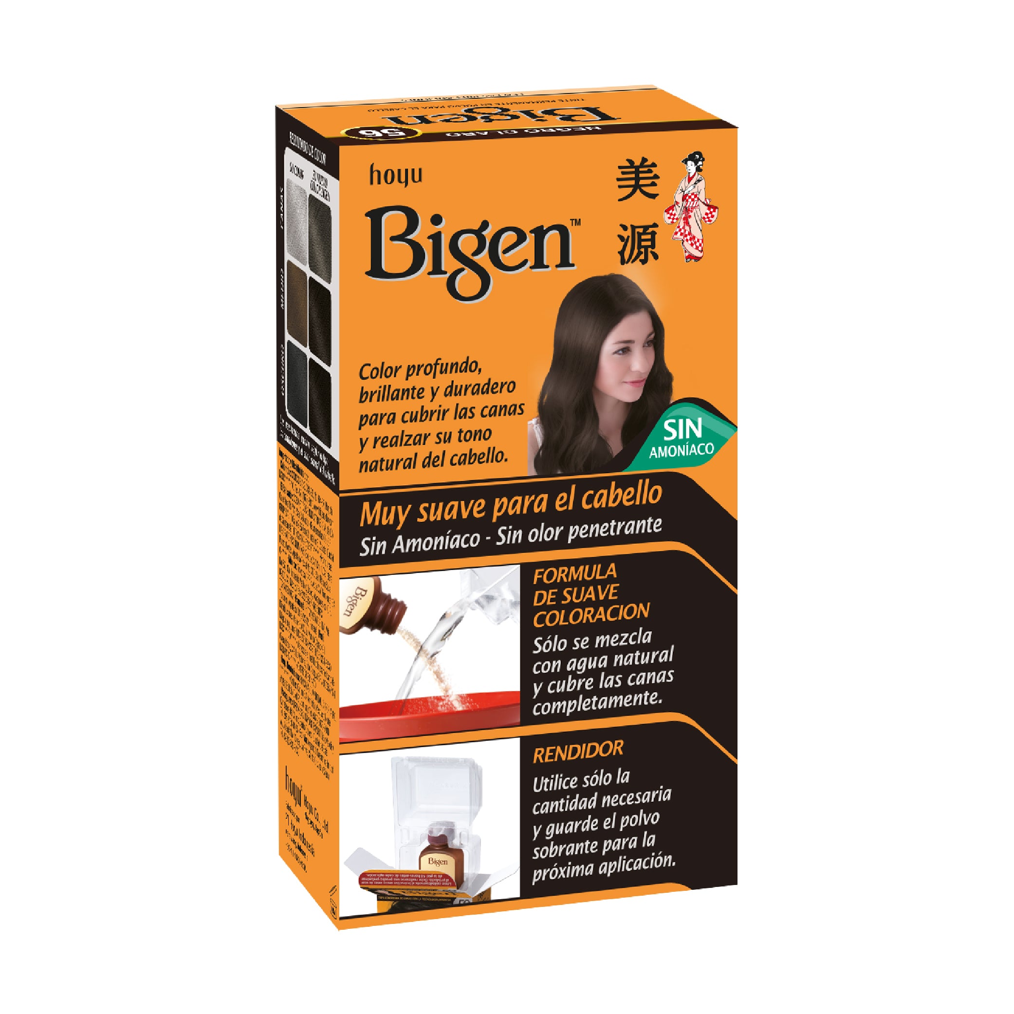 Tinte Cabello Bigen Negro Claro 56