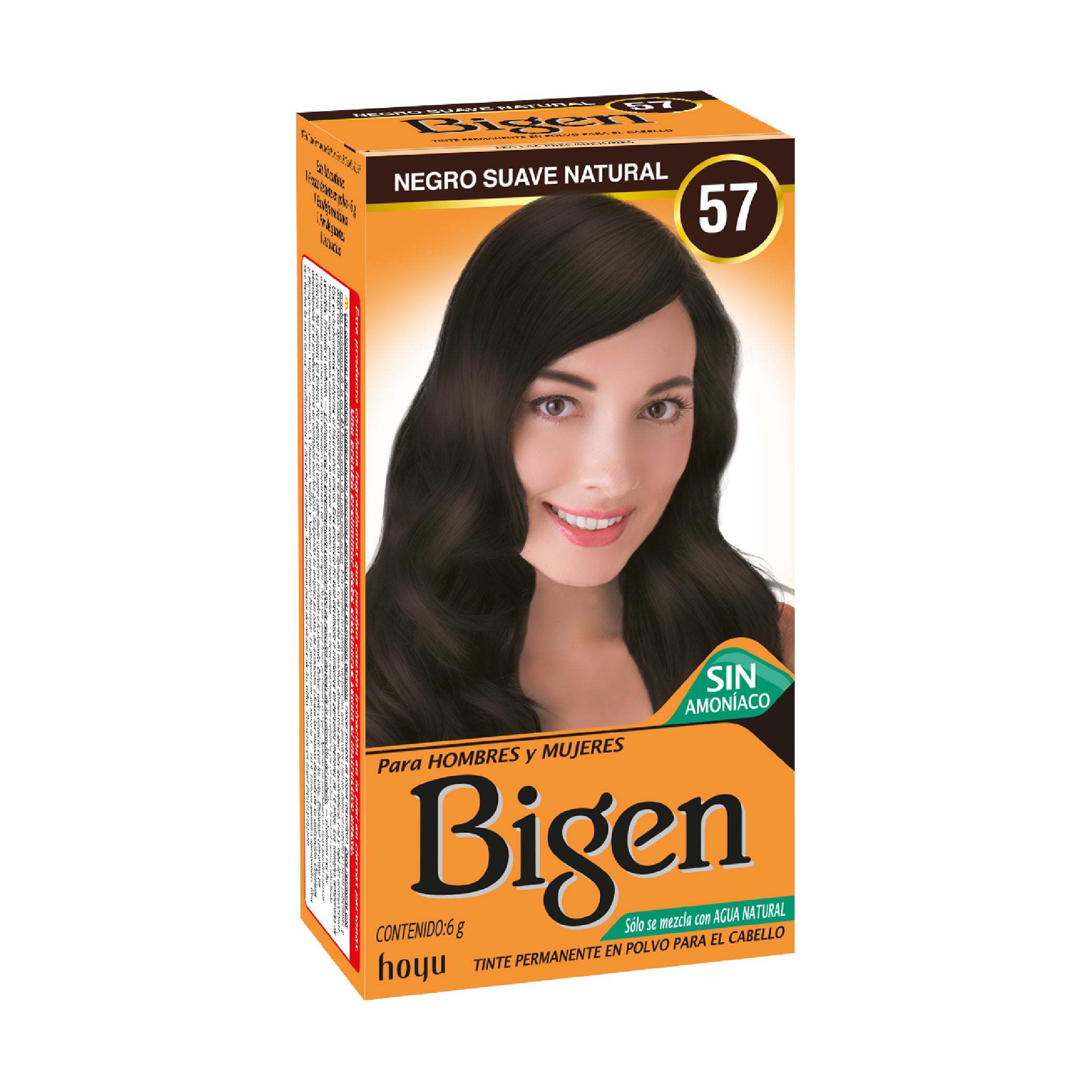 Tinte Cabello Bigen Negro Suave Natural 57