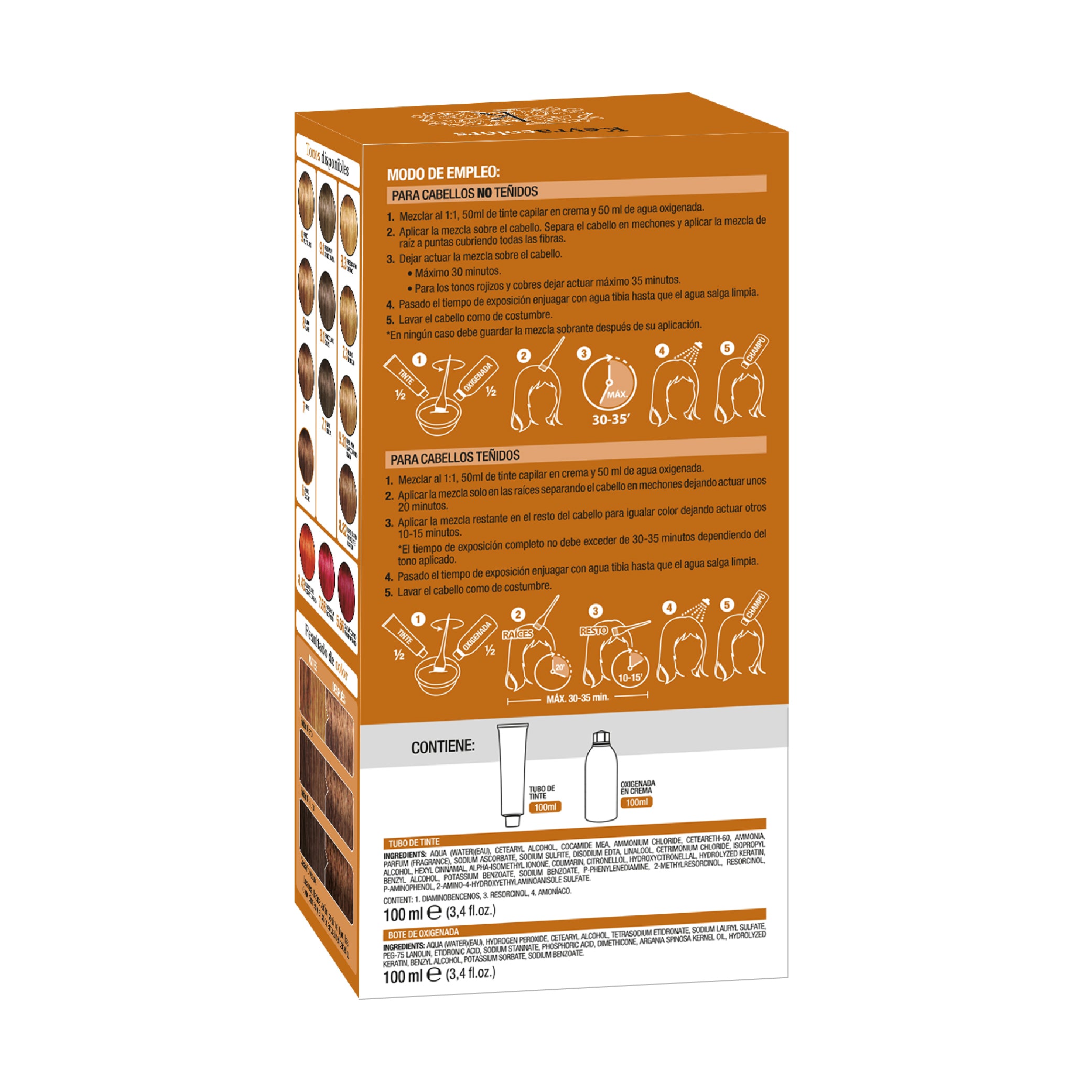 Tinte Cabello Keyra Kit  6 RUBIO OSCURO