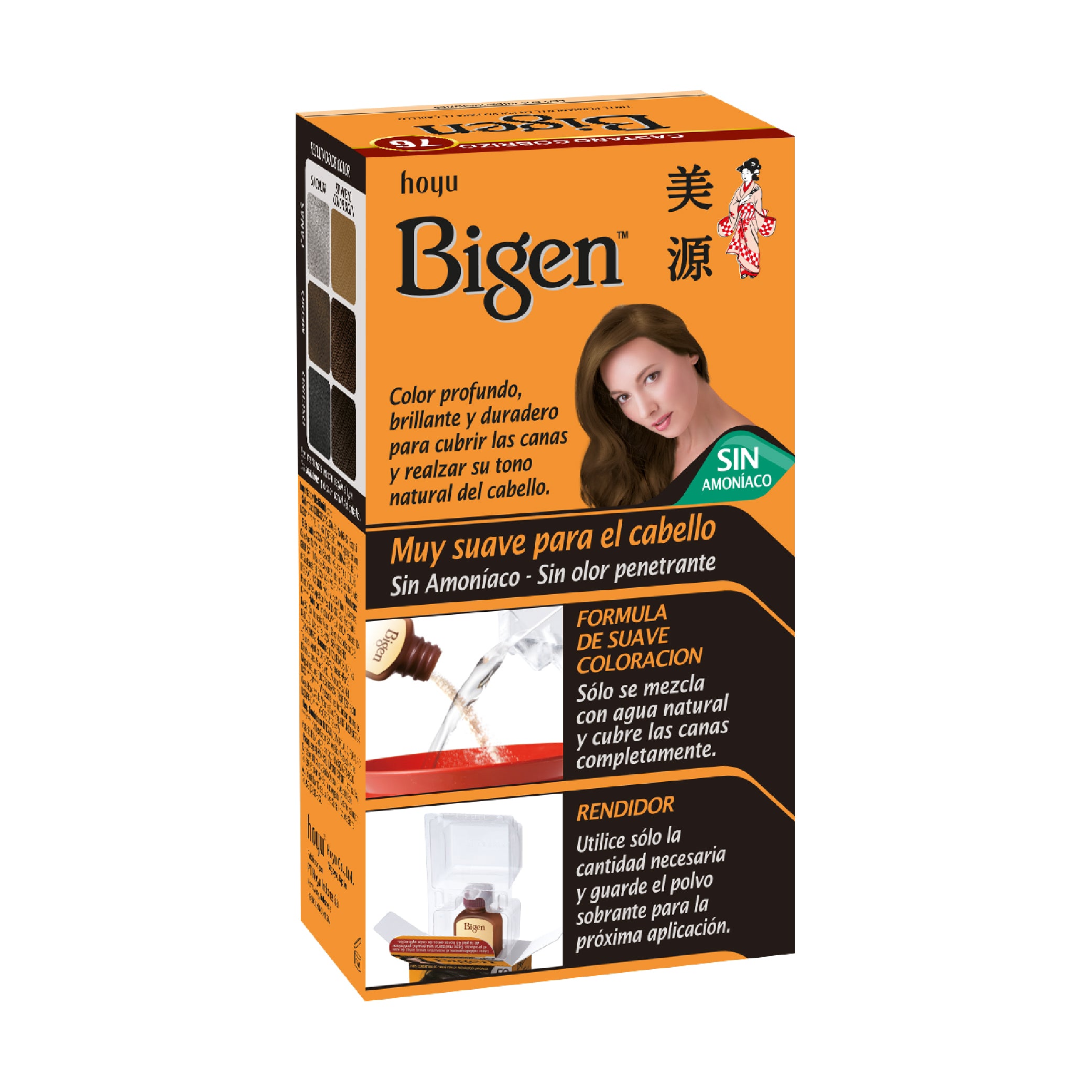 Tinte Cabello Bigen Castaño Cobrizo 76