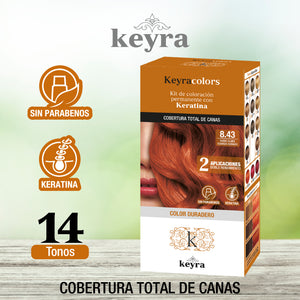 Kit 8.43 RUBIO CLARO COBRIZO DORADO