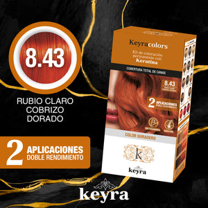 Kit 8.43 RUBIO CLARO COBRIZO DORADO