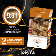 Cargar imagen en el visor de la galería, Kit 9.31 RUBIO MUY CLARO DORADO CENIZA