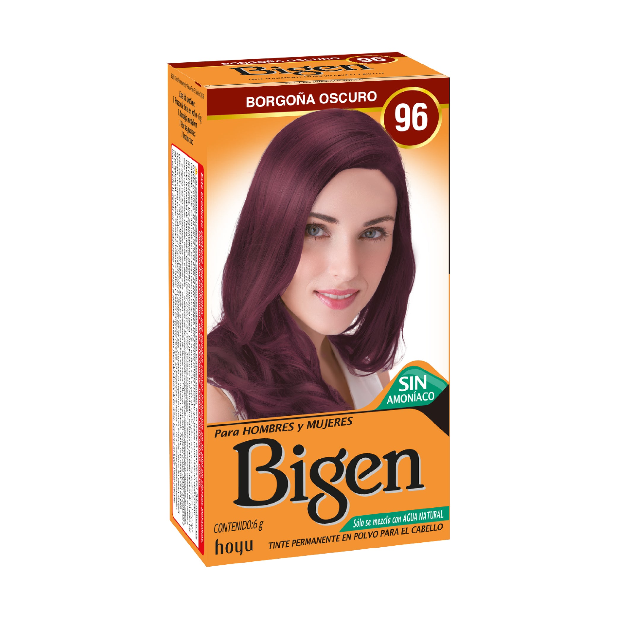 Tinte Cabello Bigen Borgoña Oscuro 96