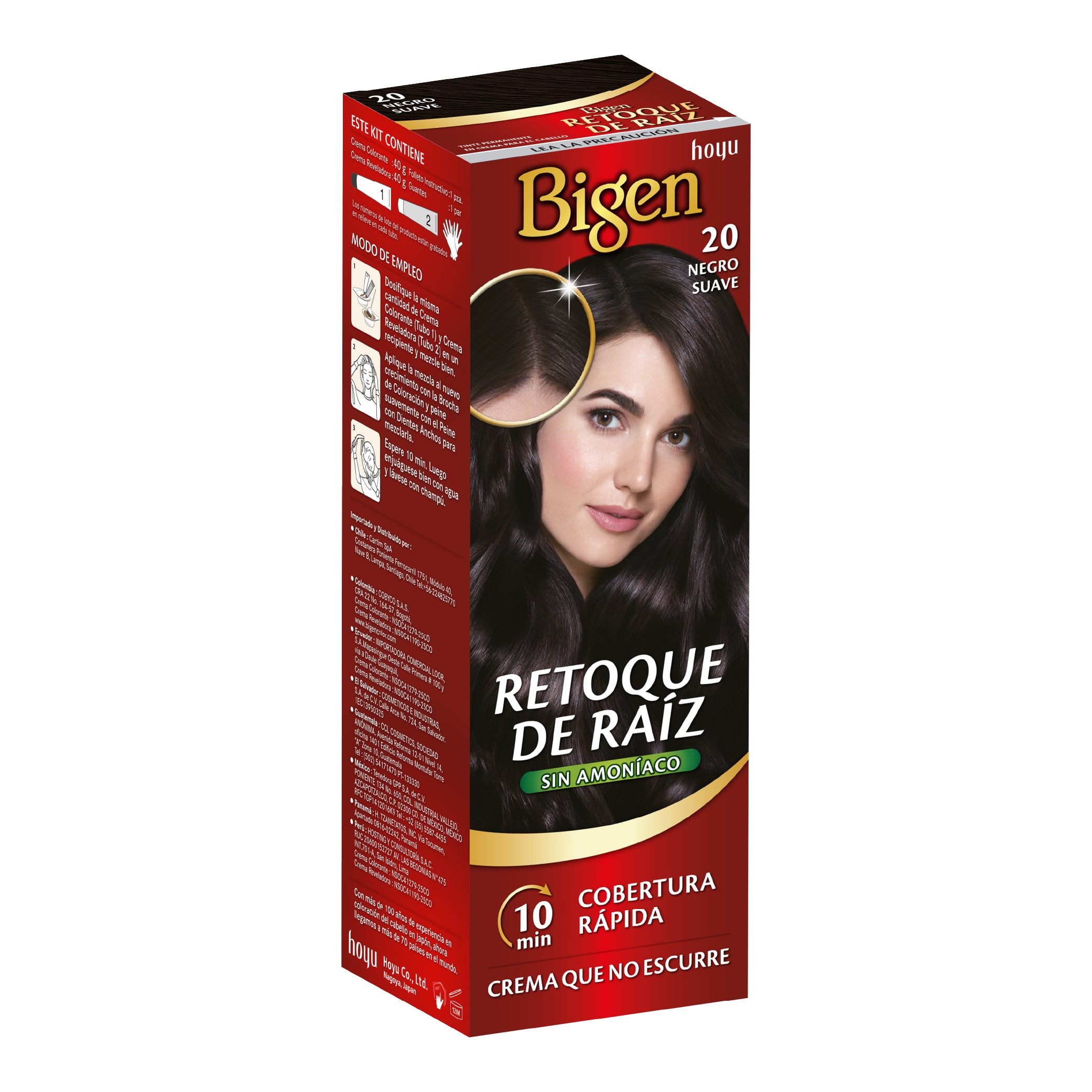 Bigen Retoque De Raíz 20 Negro Suave