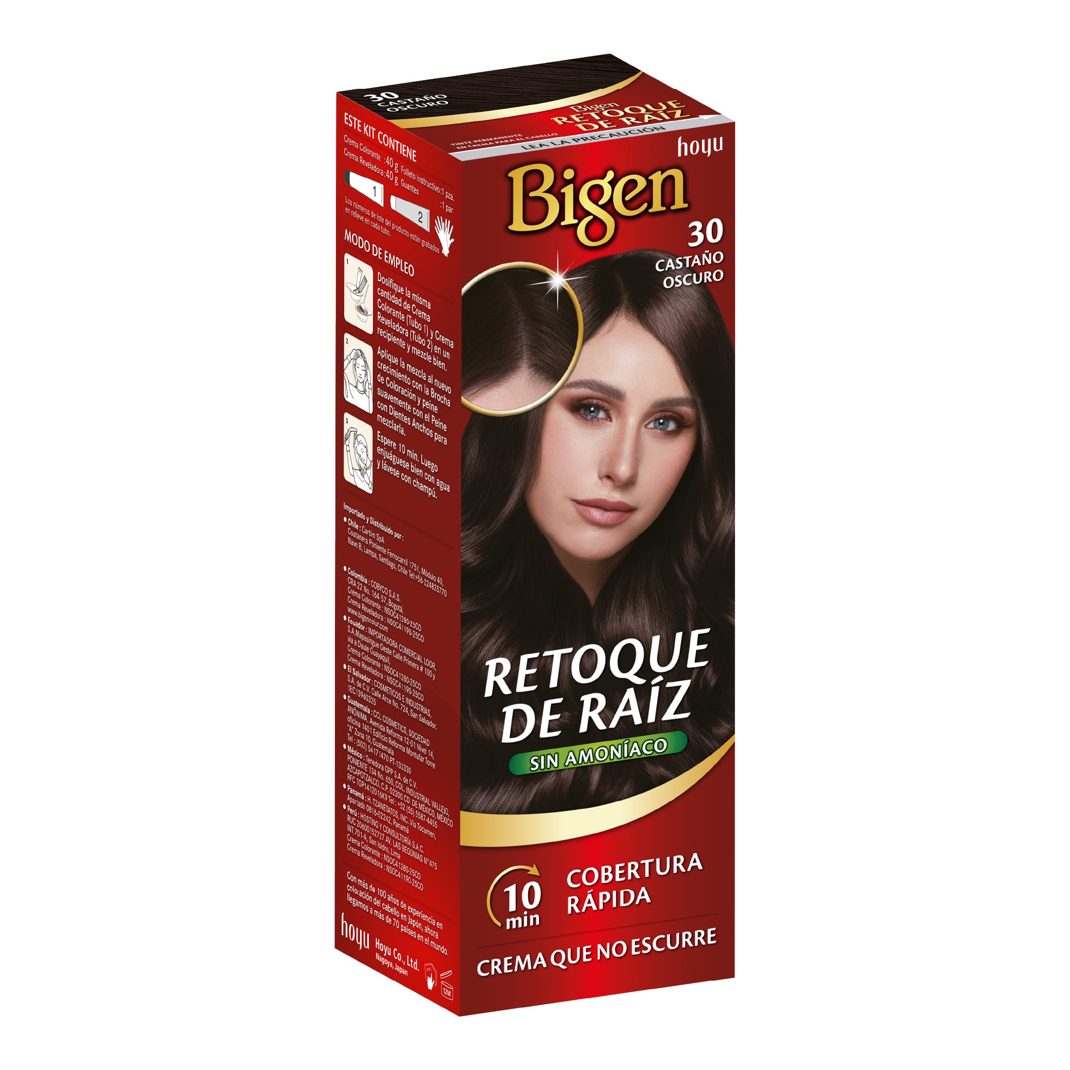 Bigen Retoque De Raíz 30 Castaño Oscuro