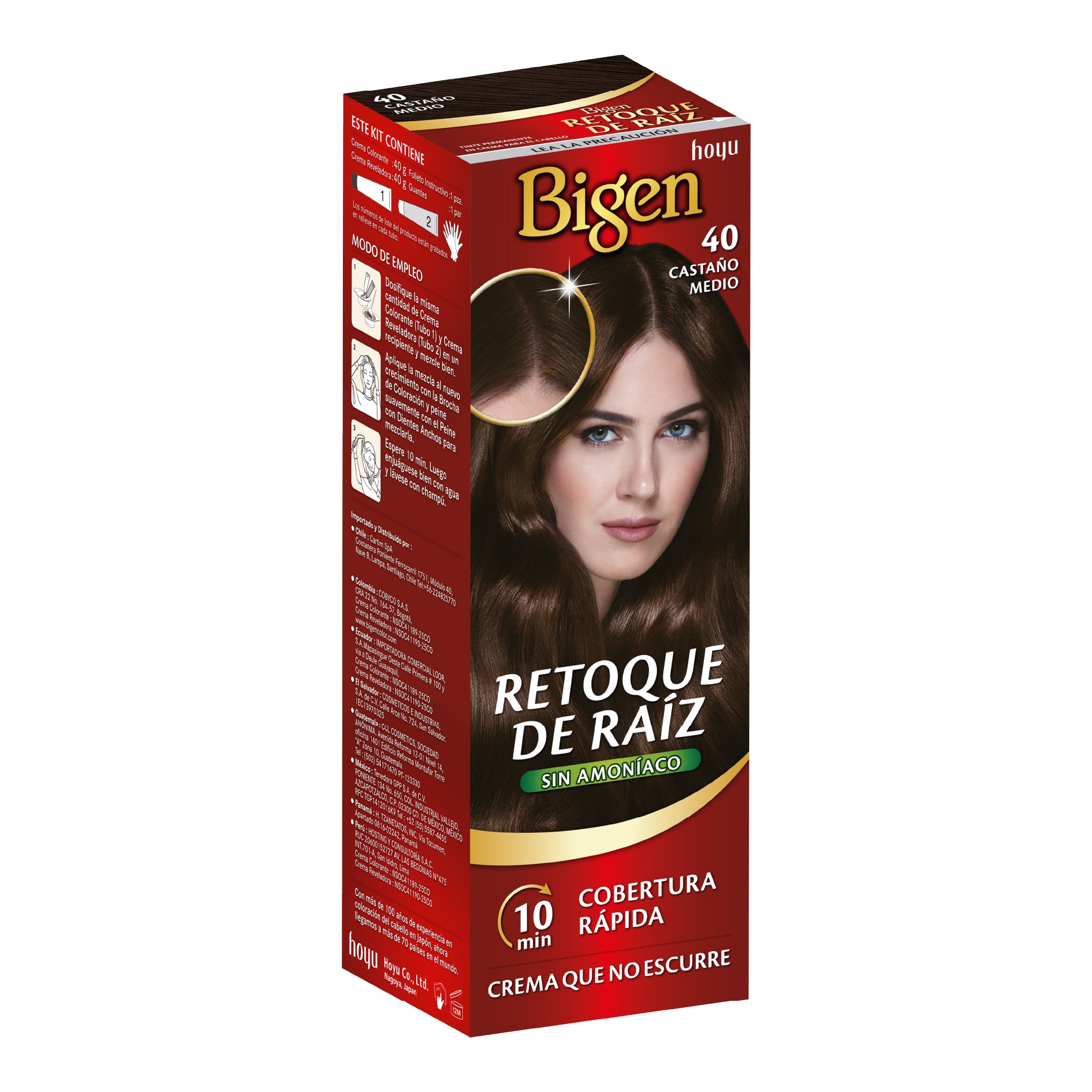 Bigen Retoque De Raíz 40 Castaño Medio
