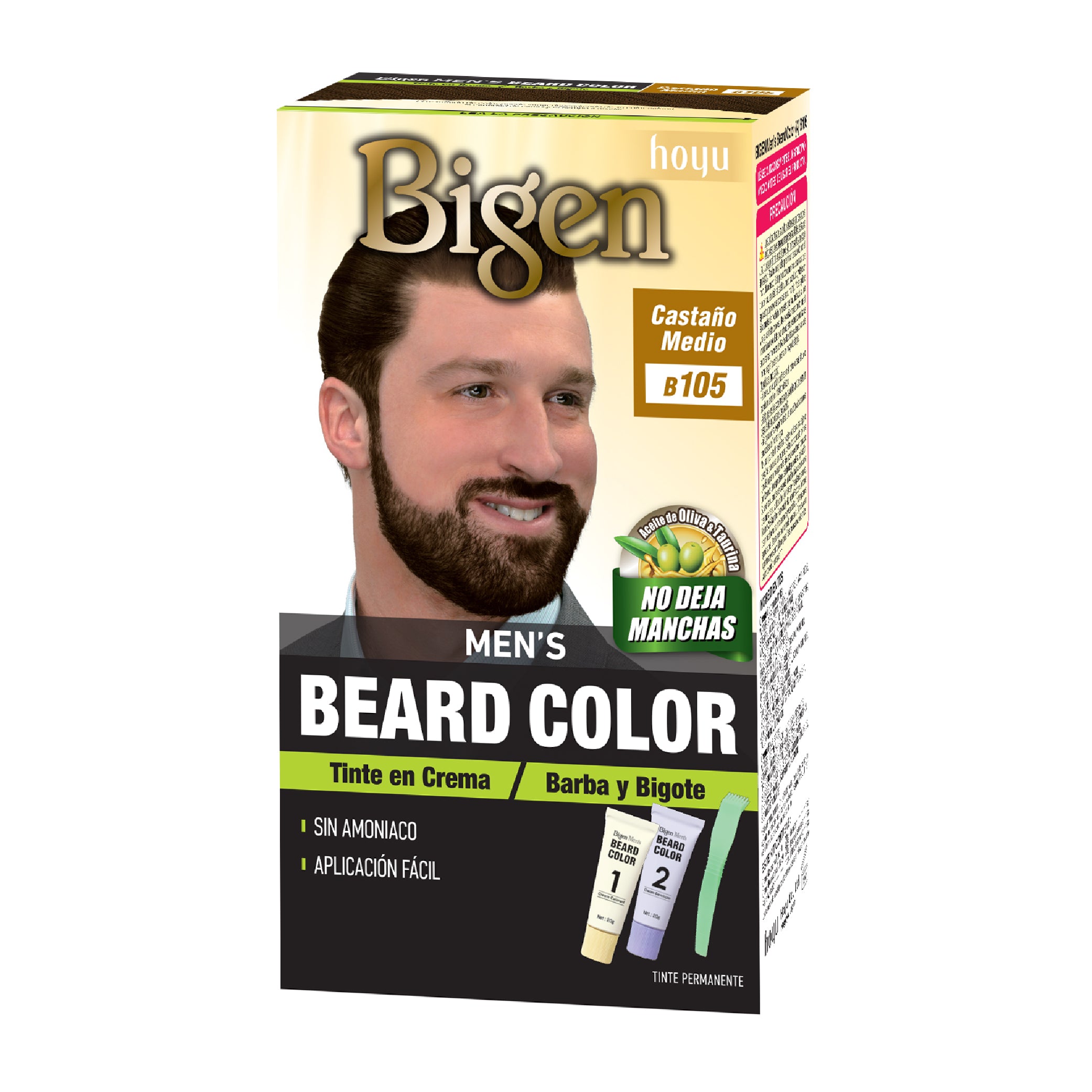 Tinte Barba Bigen Castaño Medio B.105