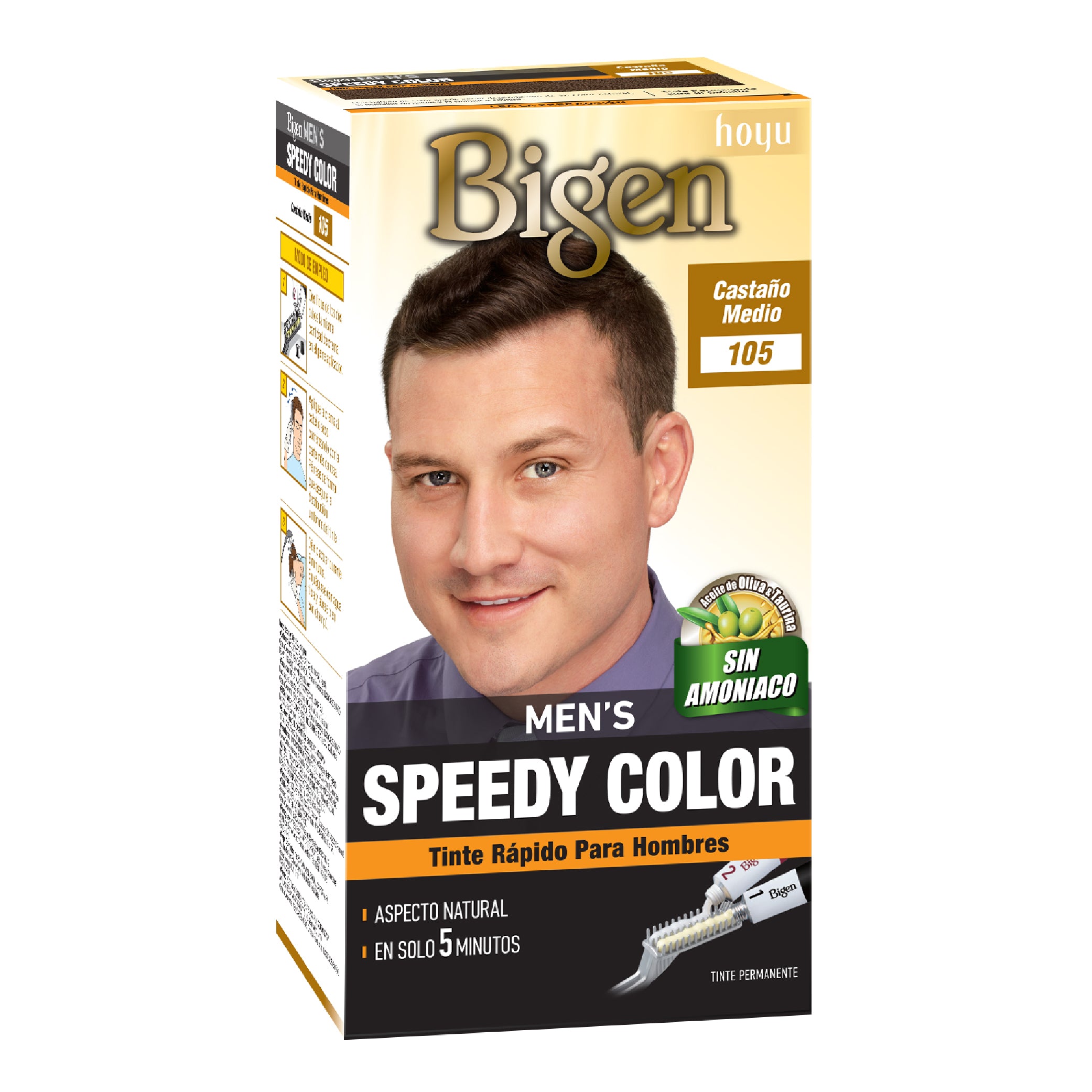 Tinte Cabello Bigen Castaño Medio S.105