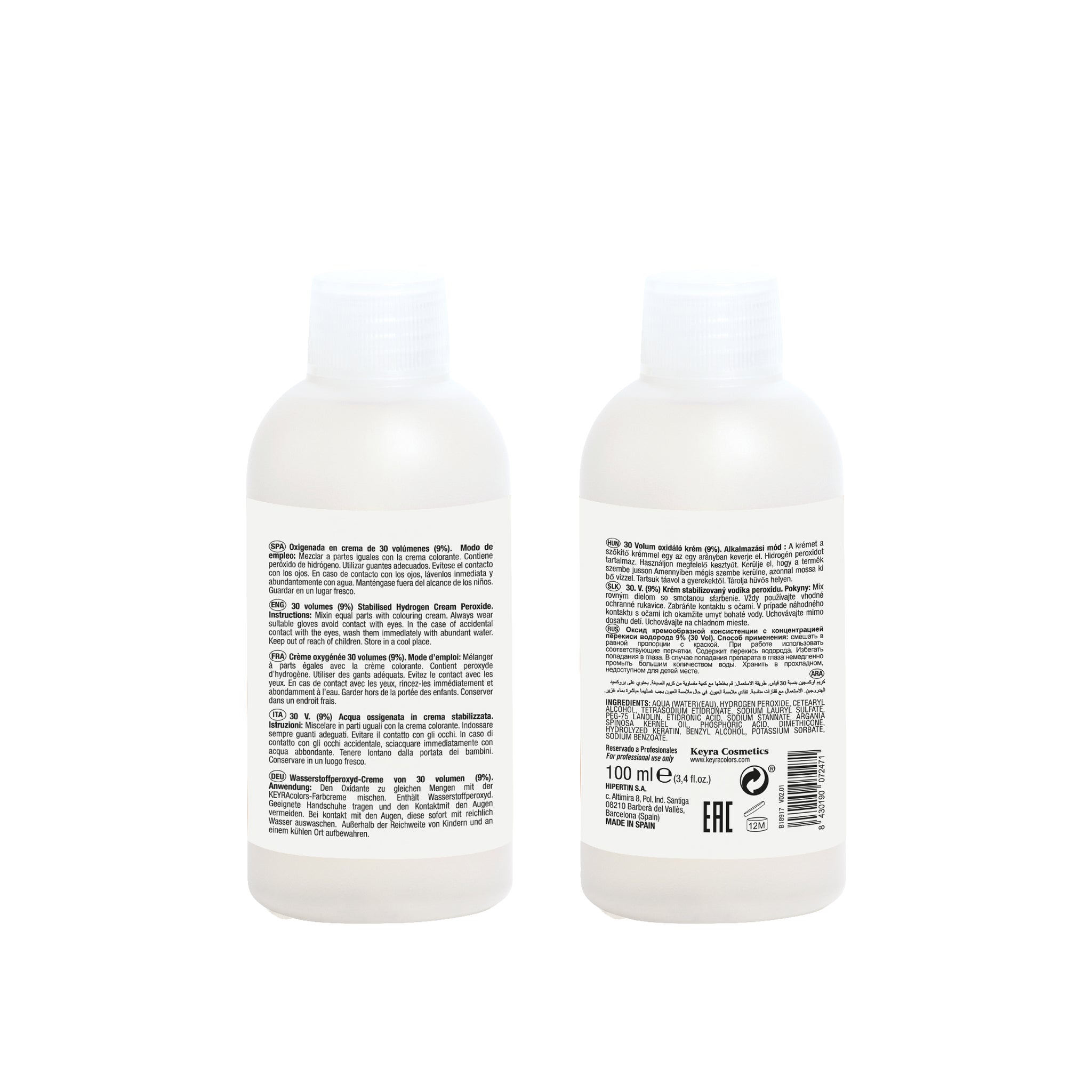 Oxigenada en crema, Keyra 30vol 9% / 100 ml x 2 Unidades Keyra Colors Frasco x 2 Oxigenada en crema, Keyra 30vol 9% / 100 ml x 2 Unidades Keyra Colors Frasco x 2