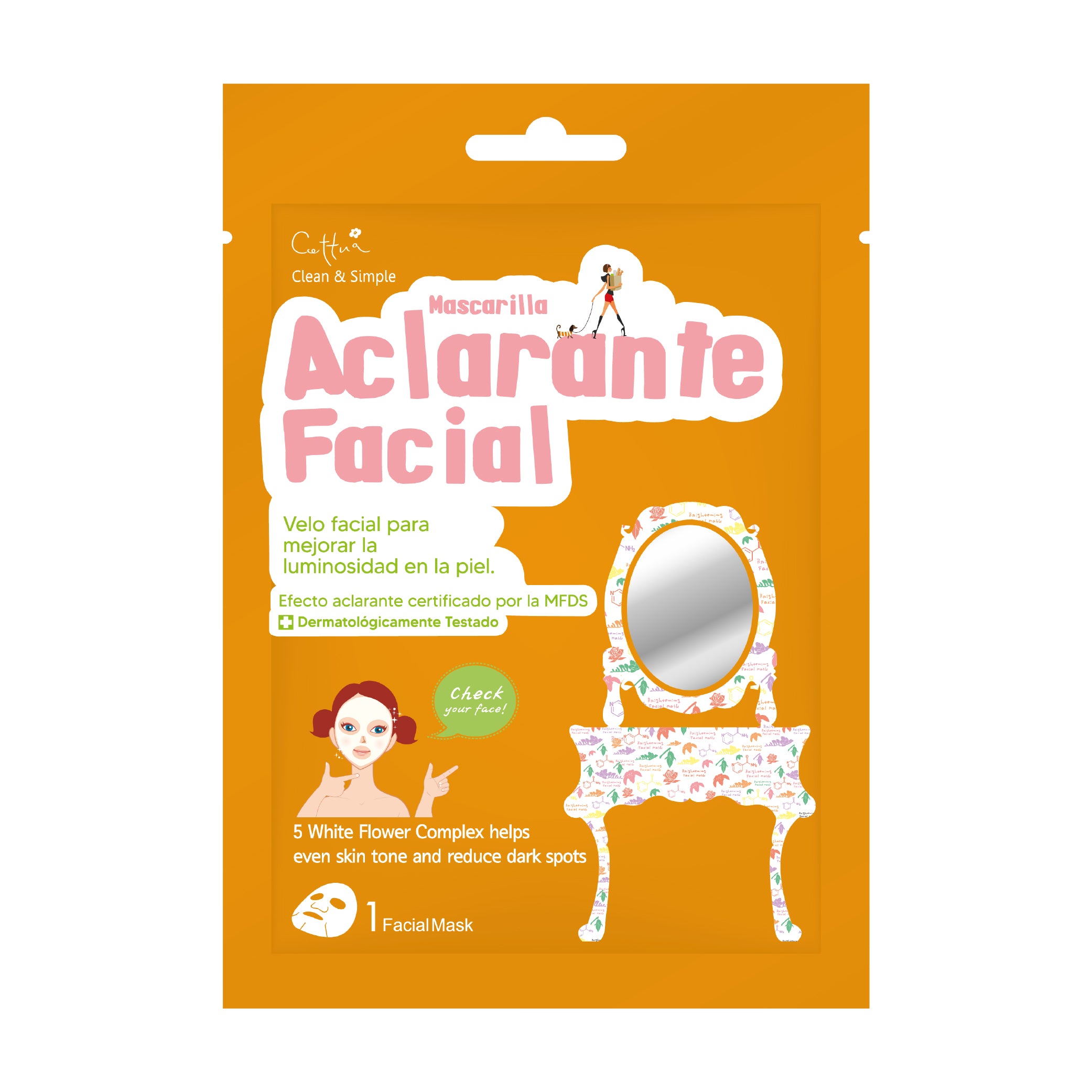 Mascarilla Aclarante Facial Cettua
