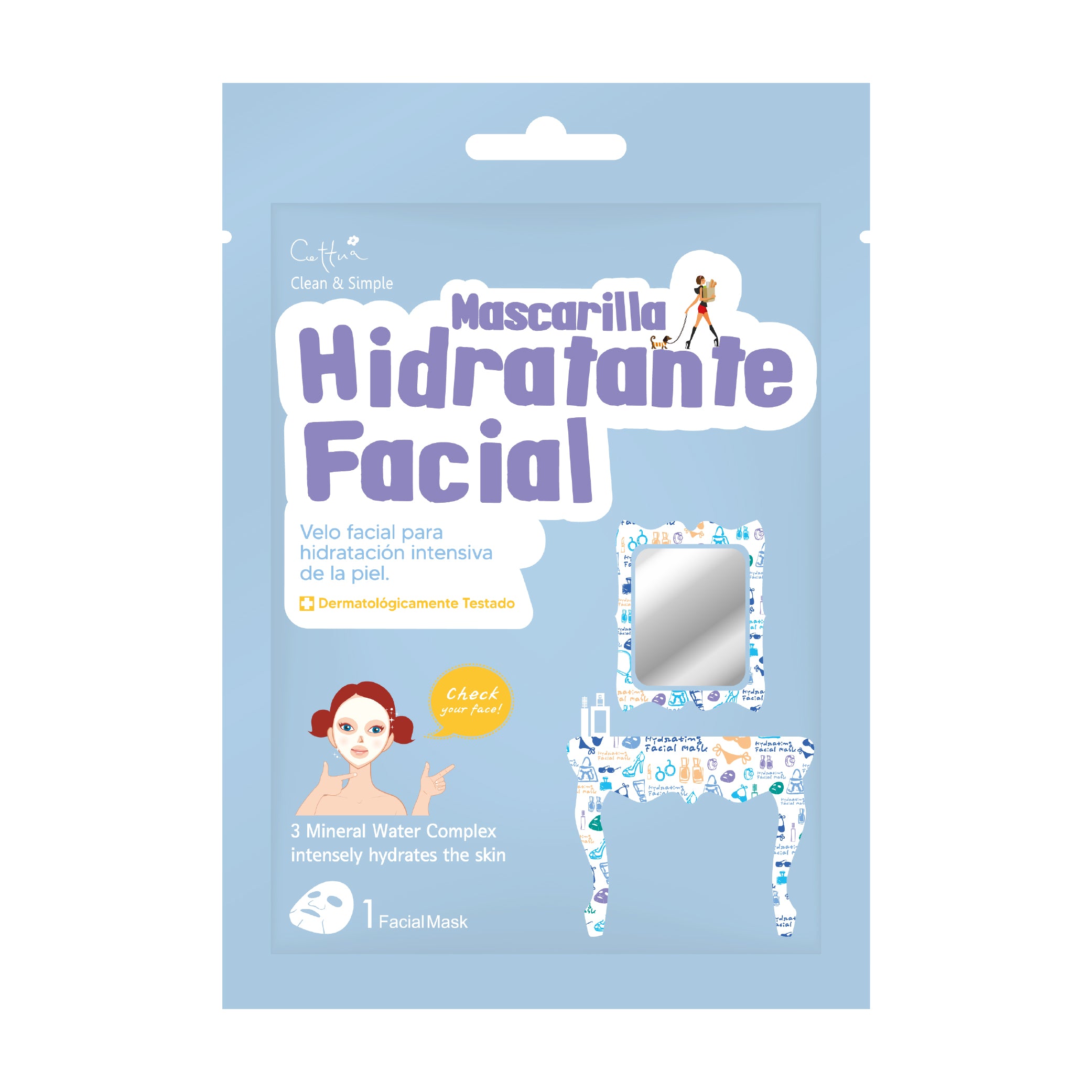 Mascarilla Hidratante Facial Cettua