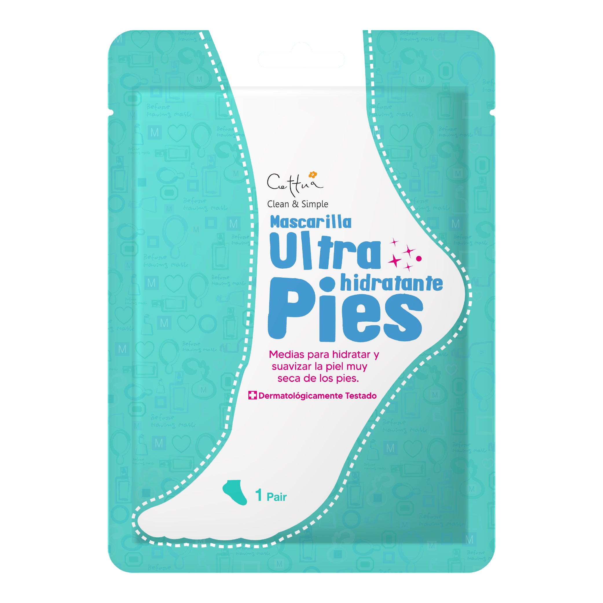 Mascarilla Ultra hidratante Pies Cettua