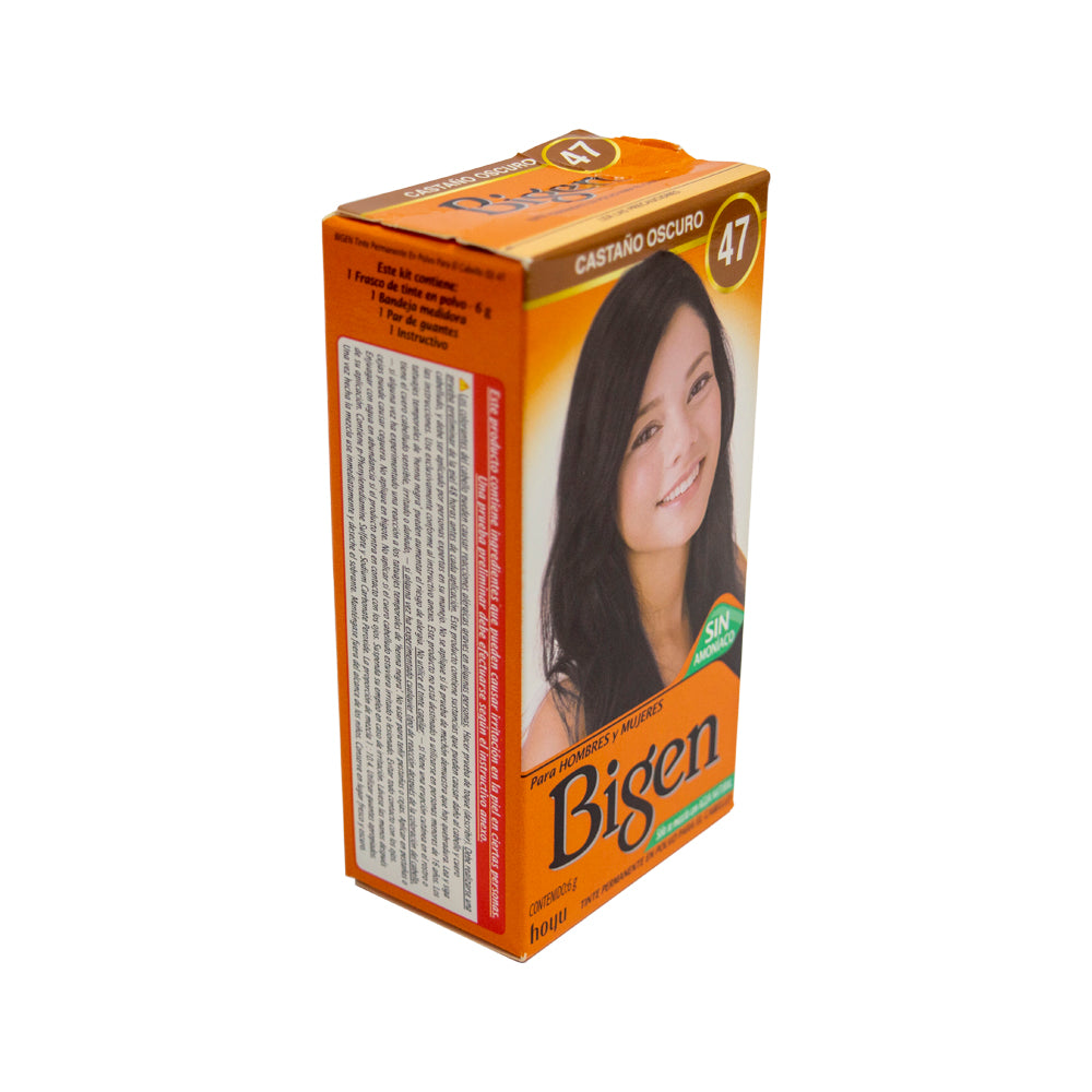 Tinte Cabello Bigen Castaño Oscuro 47
